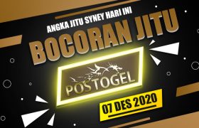 Prediksi Togel SYDNEY Senin 7 Desember 2020